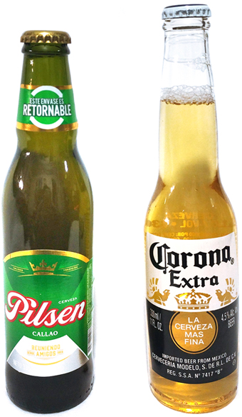 CERVEZA PILSEN Y CERVEZA CORONA PERSONAL.