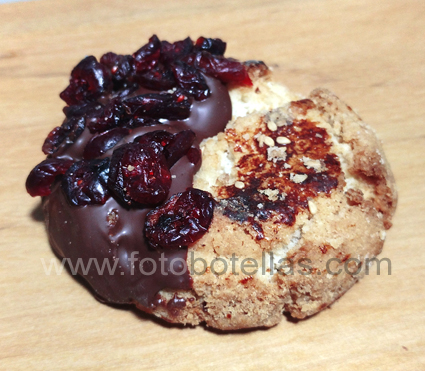 DELICIOSAS GALLETAS ESPECIALES GRANDES DE VAINILLA CON AJONJOLÍ BAÑADAS EN COBERTURA BITTER CON FRUTOS SECOS VARIADOS